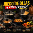 Set de Ollas Antiadherente Premium - 13 Piezas
