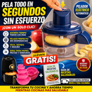 Pelador Eléctrico Automático - ¡Llévate GRATIS 6 Molde Protectores para Air Fryer + Guía de Recetas Saludables!