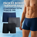💨 Pack 3x Boxer Ice Pro - Frescura extrema y cero olor