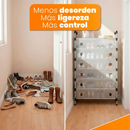 Organizador de Zapatos SmartOrganizer 6 Compartimentos Vertical Acero Inoxidable