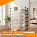 Organizador de Zapatos SmartOrganizer 6 Compartimentos Vertical Acero Inoxidable