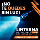COMPRE 1 Y LLÉVATE 2 - Linterna Táctica TitanioPro USB + Estuche